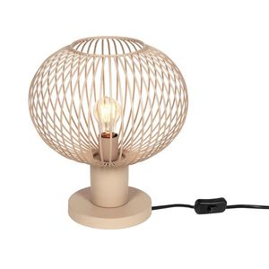 Moderná drôtená stolná lampa béžová 33 cm - Gila vyobraziť