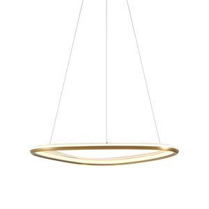 Dizajnové závesné svietidlo zlaté s 3-stupňovým stmievaním - Organico vyobraziť