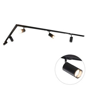 Moderný koľajnicový systém s 5 čiernymi dymovými reflektormi 1-fázový - Iconic Jeana vyobraziť