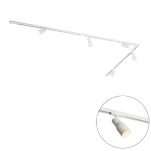 Moderný koľajnicový systém s 5 bodovými svetlami biely 1-fázový - Iconic Kohua vyobraziť