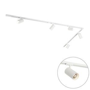 Moderný koľajnicový systém s 5 bielymi reflektormi 1-fázový GU10 70mm - Iconic Jeana Luxe vyobraziť