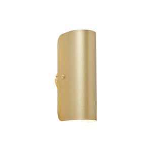 Moderné nástenné svietidlo zlaté 2-svetlá - Gotthard vyobraziť