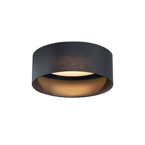 Moderné stropné svietidlo čierne transparentné 40 cm vrátane LED 3-krokové stmievateľné - Sue vyobraziť