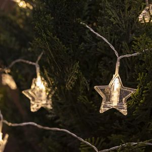 Vianočné vonkajšie svetelné reťaze 4, 5 m vrátane LED 16 svetiel - Bianca vyobraziť