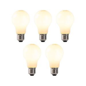 Sada 5 stmievateľných LED žiaroviek s opálovým sklom E27 7W 806 lm 2200K vyobraziť