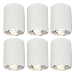 Sada 6 bodových svetiel bielych otočných a nakloniteľných - Rondoo up vyobraziť