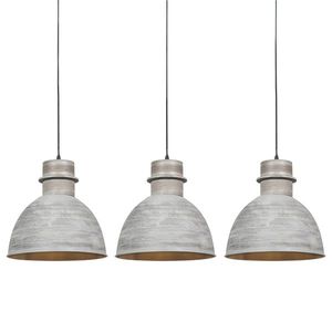 Sada 3 rustikálnych závesných svietidiel sivá - Dory vyobraziť
