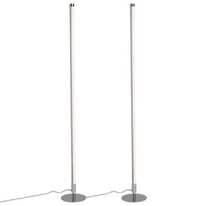 Sada 2 moderných stojacích lámp LED chróm - Line-up vyobraziť