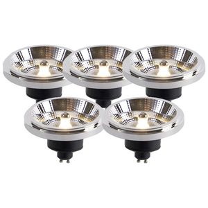 Sada 5 stmievateľných LED žiaroviek GU10 AR111 11W 810lm 2700K vyobraziť