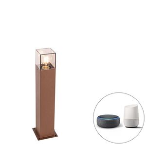 Inteligentná stojaca vonkajšia lampa hrdzavohnedá 50 cm vrátane Wifi P45 - Denmark vyobraziť