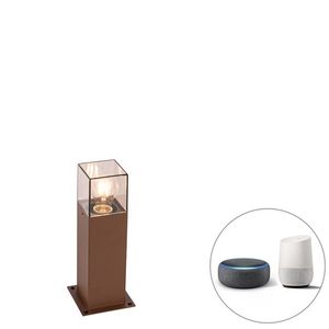 Inteligentná stojaca vonkajšia lampa hrdzavohnedá 30 cm vrátane Wifi P45 - Denmark vyobraziť