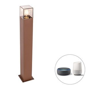 Inteligentná stojaca vonkajšia lampa hrdzavohnedá 70 cm vrátane Wifi P45 - Denmark vyobraziť