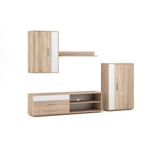 Obývací stěna Berno dub Sonoma/bílá vyobraziť