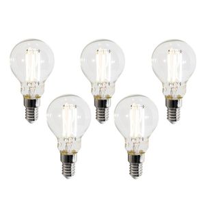 Sada 5 inteligentných LED žiaroviek E14 P45 číra 4, 2 W 470 lm 2700 – 6500 K vyobraziť