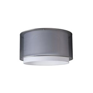 Tkaný tienidlo na závesné svietidlo čierne/biele 47/25 - Duo vyobraziť