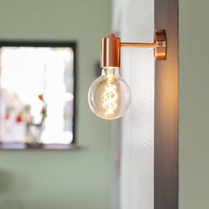 Art Deco nástenná lampa medená - Facil vyobraziť