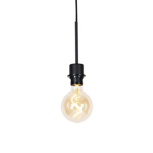 Moderné závesné svietidlo čierne bez tienidla - Combi 1 vyobraziť