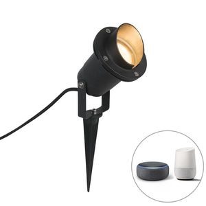 Inteligentný bodový reflektor čierny IP65 vrátane wifi GU10 - Done vyobraziť