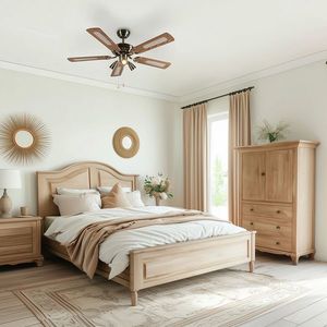 Bronzový stropný ventilátor s drevom 110 cm 3-svetlá s ťahovým spínačom - Mistral vyobraziť