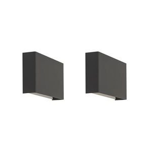 Sada 2 moderných nástenných svietidiel čiernych - Otan vyobraziť