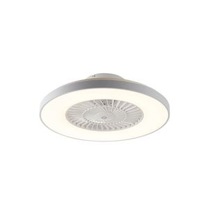 Stropný ventilátor biely s hviezdnym efektom 60 cm vrátane LED stmievateľný s diaľkovým ovládaním - Climo vyobraziť