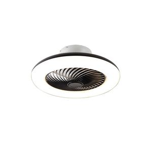 Stropný ventilátor čierny 55, 5 cm vrátane LED stmievateľný s diaľkovým ovládaním - Clima vyobraziť