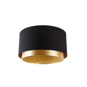 Tkaný tienidlo čierne 40/47/26 so zlatým vnútrom vyobraziť