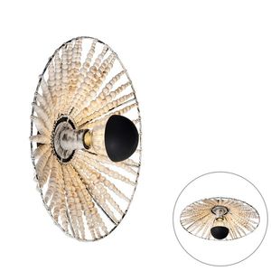 Orientálna nástenná lampa béžová s korálkami - Moti vyobraziť