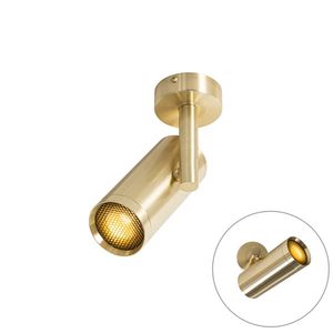 Dizajnové bodové svetlo zlaté nastaviteľné - Scopio Honey vyobraziť