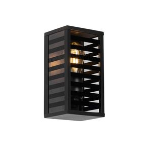 Moderné vonkajšie nástenné svietidlo čierne 26 cm IP44 - Reims vyobraziť