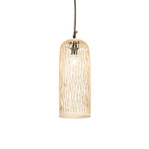 Rustikálne vonkajšie závesné svietidlo ratan 25 cm - Calamus vyobraziť