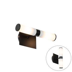 Moderná nástenná lampa do kúpeľne čierna IP44 2-svetlo - Bath vyobraziť