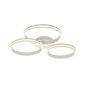 Stropné svietidlo biele vrátane LED 3-krokové stmievateľné 3-svetelné - Navara vyobraziť