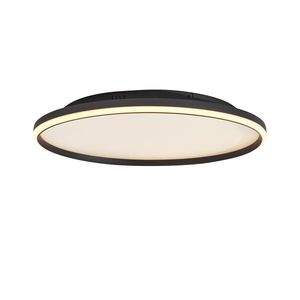 Dizajnové stropné svietidlo čierne s bielou farbou vrátane LED s 3-stupňovým stmievaním - Xavi vyobraziť