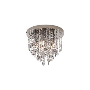 Klasické stropné svietidlo čierne s dymovým sklom - Medusa vyobraziť