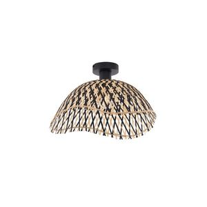 Art Deco stropné svietidlo čierne bambusové 40 cm - Alka vyobraziť