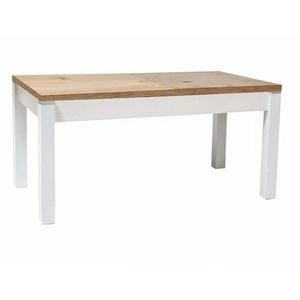 Rozkládací konferenční stolek Kleopatra 124/164 cm dub lancelot/bílý vyobraziť