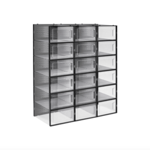 Sada 18 ks boxů na boty Petty černá vyobraziť