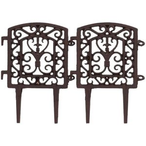 Sada 2 ks zahradních plůtků ORAYA hnědá vyobraziť