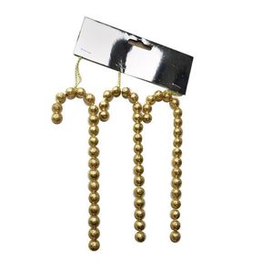 Sada 3 ks vánočních dekorativních ozdob HULA 15 cm zlatá vyobraziť