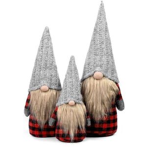 Sada 3 ks vánočních skřítků ELF 055 šedá/červená/černá vyobraziť