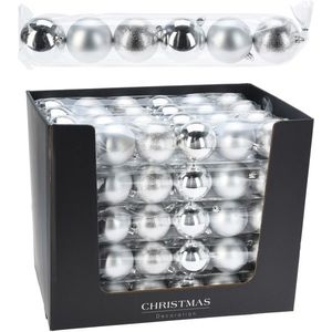 Sada 6 ks vánočních baněk Pulo 7 cm stříbrná vyobraziť