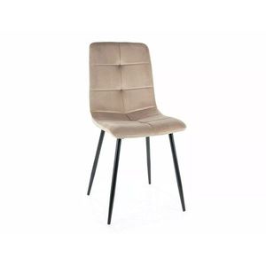 Sametová jídelní židle Ivo béžová vyobraziť