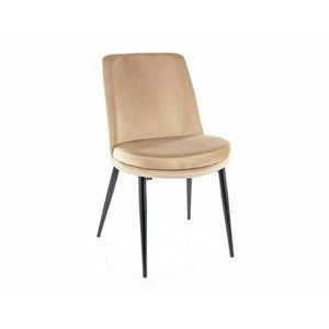 Sametová jídelní židle Kayla béžová vyobraziť