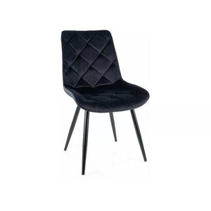 Sametová jídelní židle Ralph černá vyobraziť