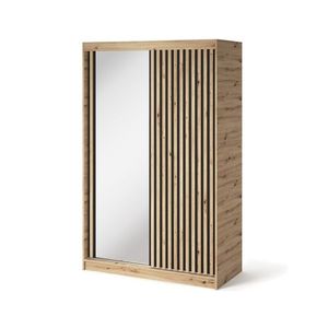Šatní skříň Emerio se zrcadlem 120 cm dub Artisan vyobraziť