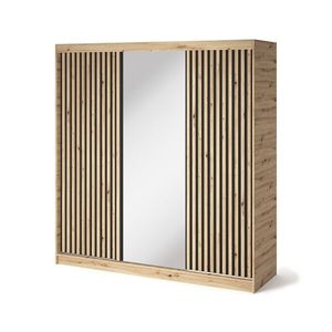 Šatní skříň Emerio se zrcadlem 180 cm dub Artisan vyobraziť