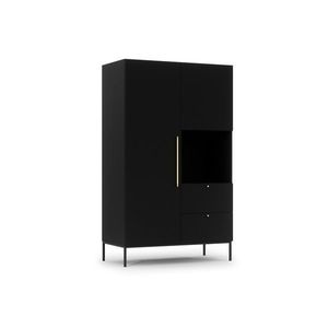 Šatní skříň Lanzzi 120 cm černá vyobraziť