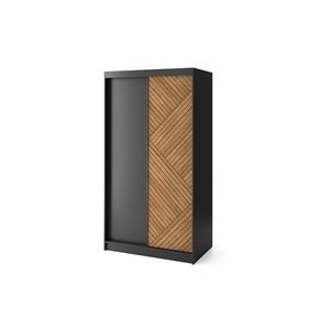 Šatní skříň Marrphy 120 cm dub Caramel/černá vyobraziť