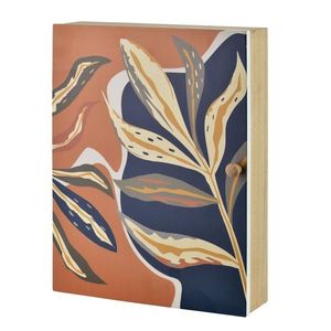 Skříňka na klíče STACY Leaf 26x20 cm hnědá/modrá vyobraziť